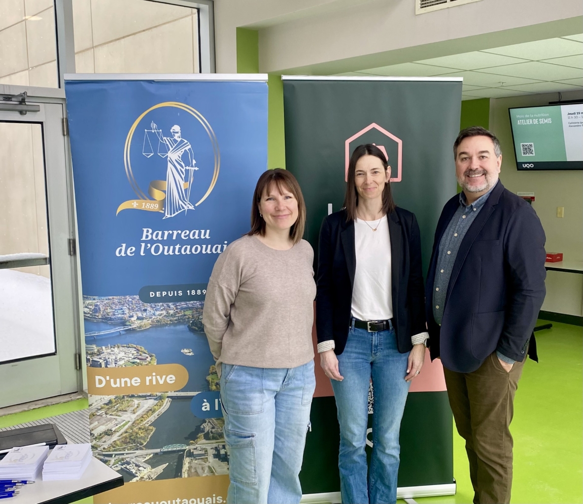 Les représentantes du Département de droit et du Barreau de l'Outaouais