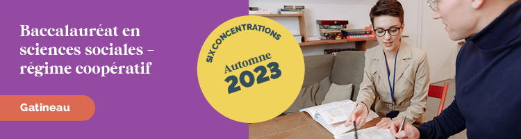 Baccalauréat en sciences sociales - régime coop
