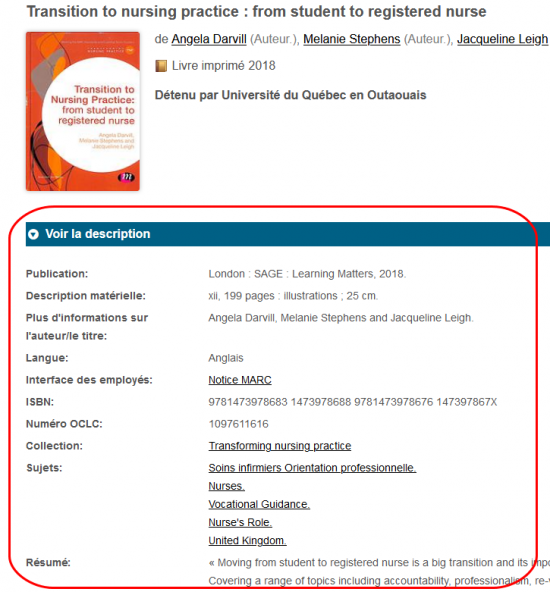 Sofia : Description d'un document