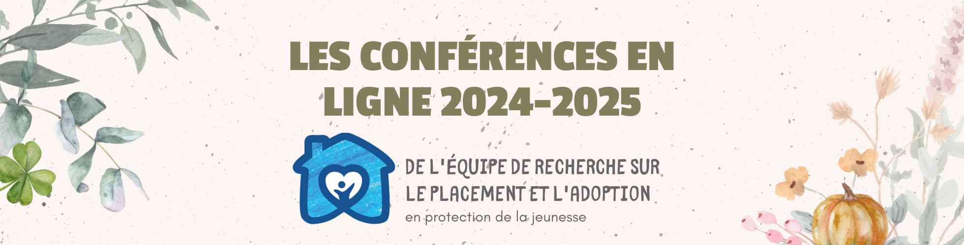 Bannière conférences en ligne de l'ERPAPJ