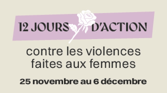 12 jours d’action contre les violences faites aux femmes