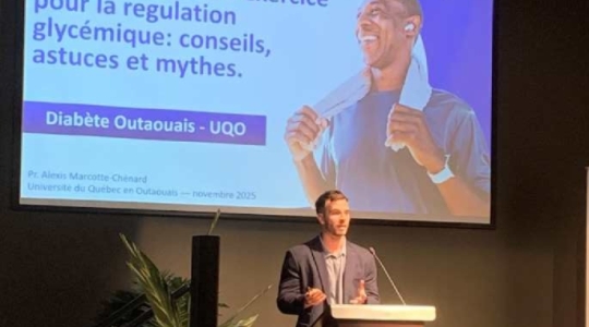 Alexis Marcotte-Chénard, professeur et kinésiologue de l'École interdisciplinaire de la santé de l'UQO