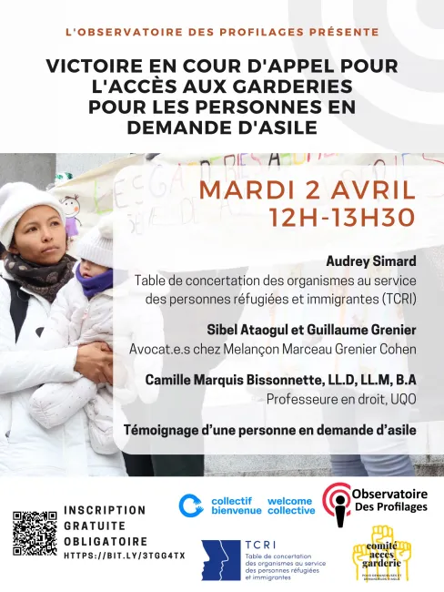 Affiche webinaire - Accès aux garderies