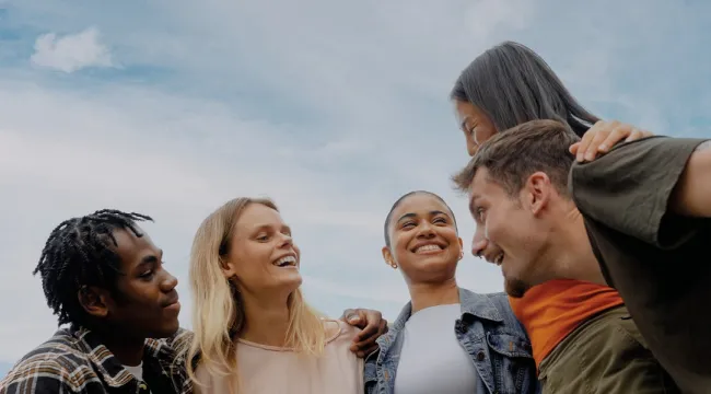 Groupe de personnes étudiantes internationales